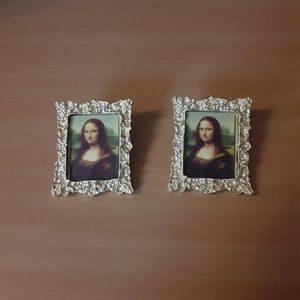 Mona Lisa painting earrings